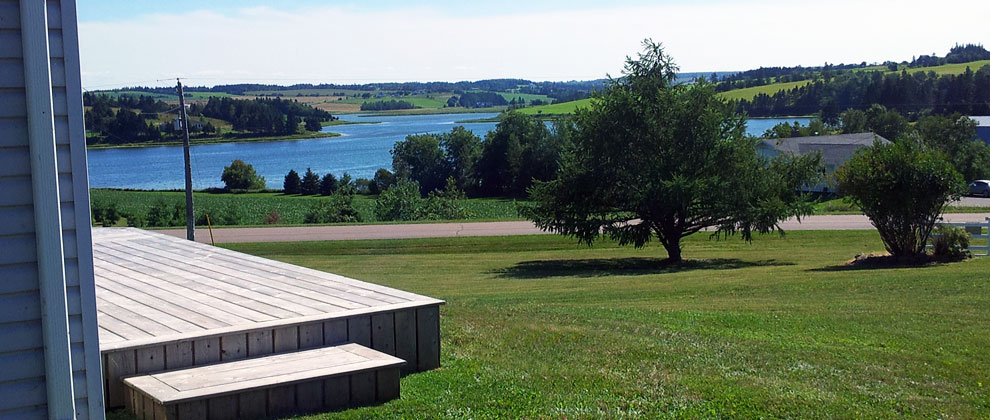 view from Blue Summer House